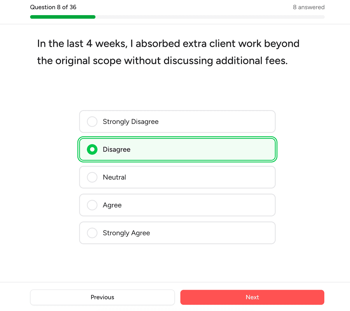 Example assessment question